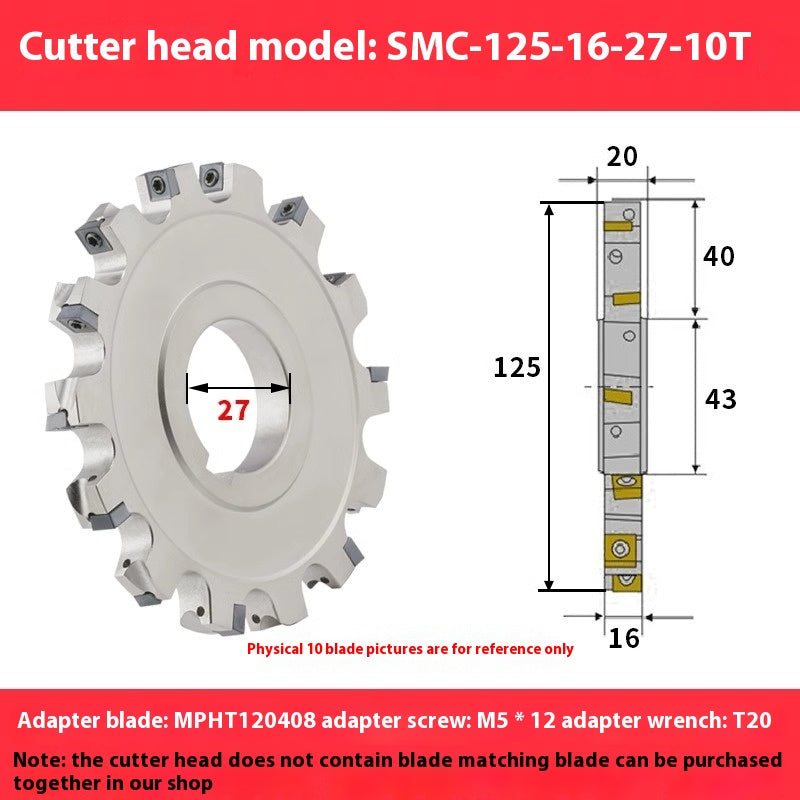 2083-CNC SMP 3 face and face milling cutter head saw blade sleeve indexable milling T-slot cutter head MPHT06 0812 Shandong Denso Pricision Tools Co.,Ltd.